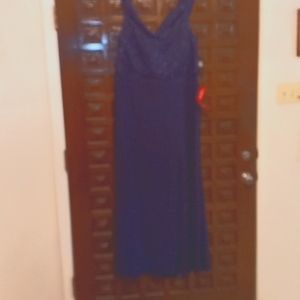 Blue sequin dress